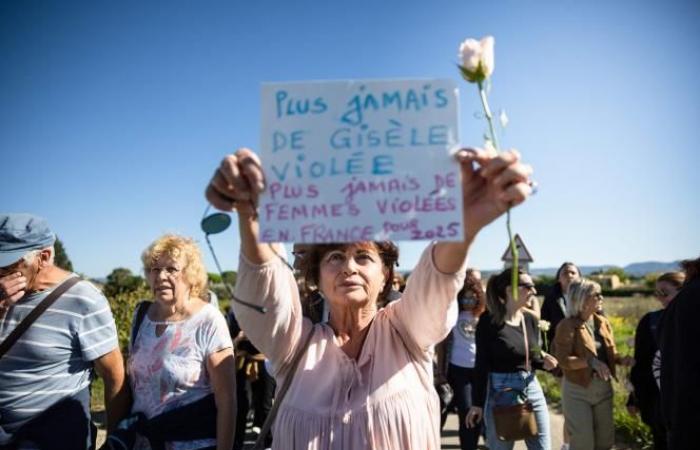 In Mazan, victims of violence march in support of Gisèle Pélicot (photos and videos)