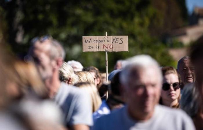 In Mazan, victims of violence march in support of Gisèle Pélicot (photos and videos)