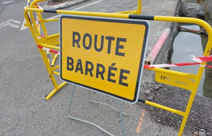 this departmental road closed for 4 weeks