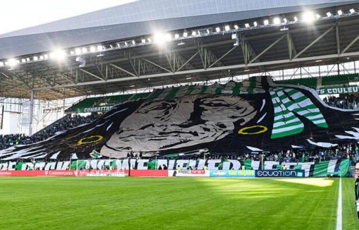 Auxerre: the impressive tifo of Saint-Etienne supporters