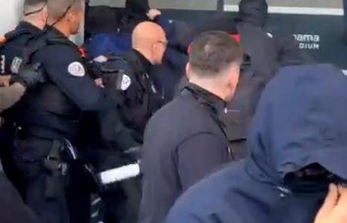 serious violence between Lyon supporters on the sidelines of the OL-Nantes match