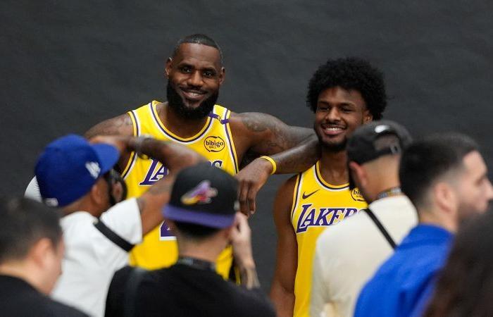 LeBron and Bronny James become first father-son duo to play together on an NBA team