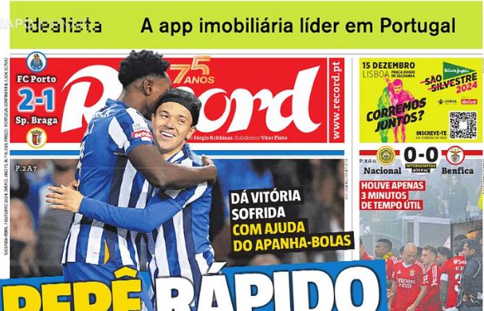 Press review: Dragão escaping between the fog and Pepê fast – I Liga