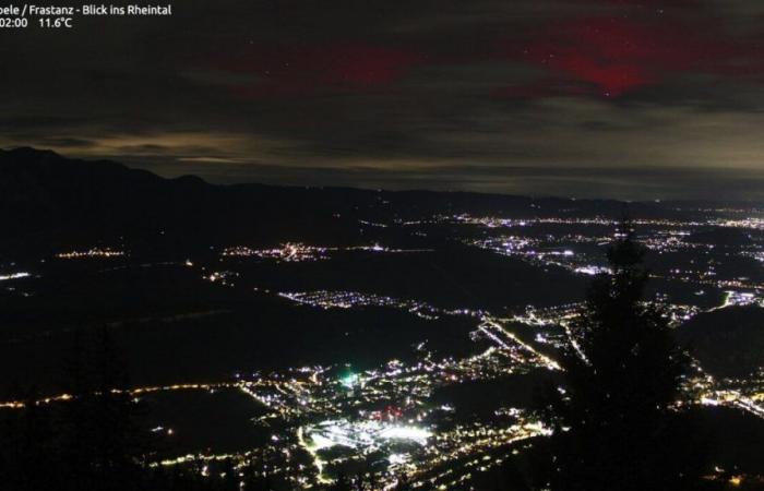 Swiss sky too cloudy for northern lights