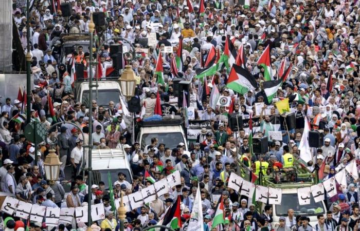 Gaza: large march in Rabat in support of the Palestinians one year after the outbreak of war