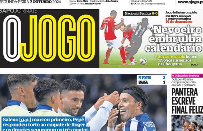 Press review: Dragão escaping between the fog and Pepê fast – I Liga