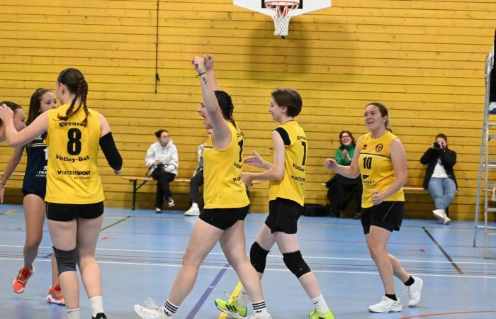 VOLLEY BALL: A great victory for the women of Le Creusot against Besançon