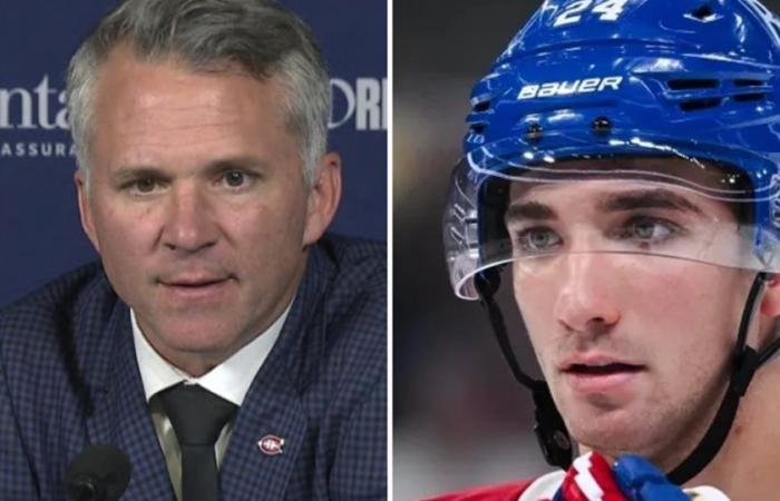 Martin St. Louis comments on the decision to return Logan Mailloux to Laval