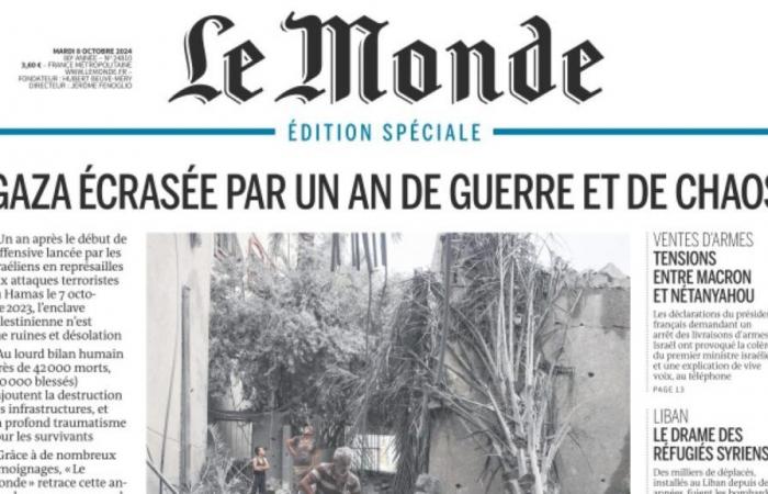 the front page of the newspaper Le Monde covered the anniversary of the attack well, contrary to criticism