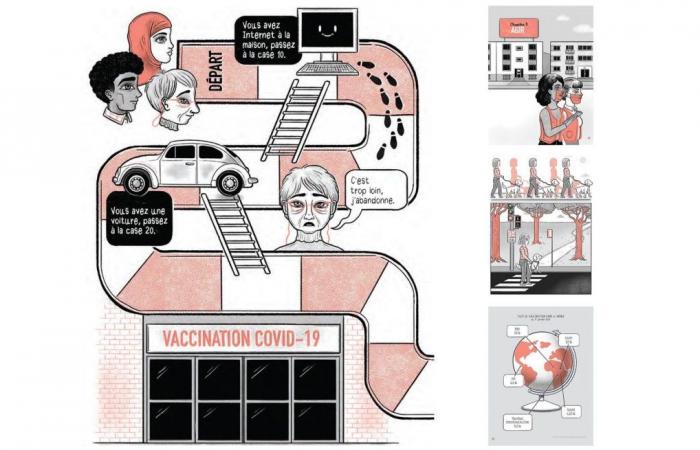 The comic strip “These vaccinations which (did not) take place” so as not to forget the coronavirus pandemic