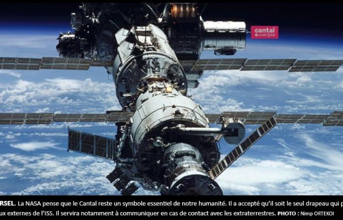 NASA agrees to add a “Cantal Auvergne” flag to the International Space Station