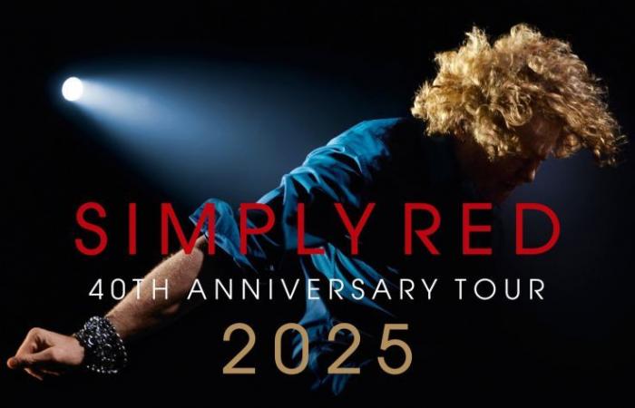 Simply Red in concert at the Accor Arena in Paris in November 2025