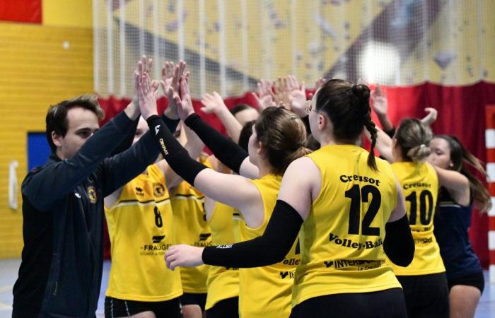 VOLLEY BALL: A great victory for the women of Le Creusot against Besançon