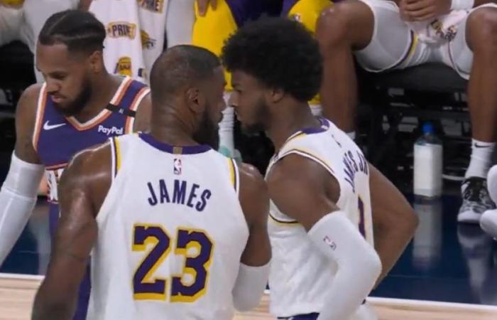 LeBron James and his son make history by playing on the same team for the first time