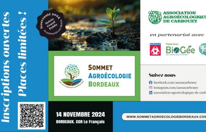 Press point: Focus on the Bordeaux Agroecology Summit – 2nd edition (14/11 at the French Cinema)