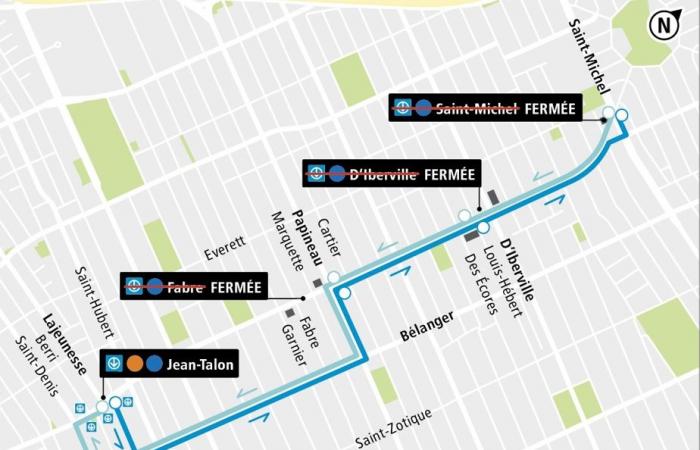 Metro stations closed | The STM adjusts its special shuttle route