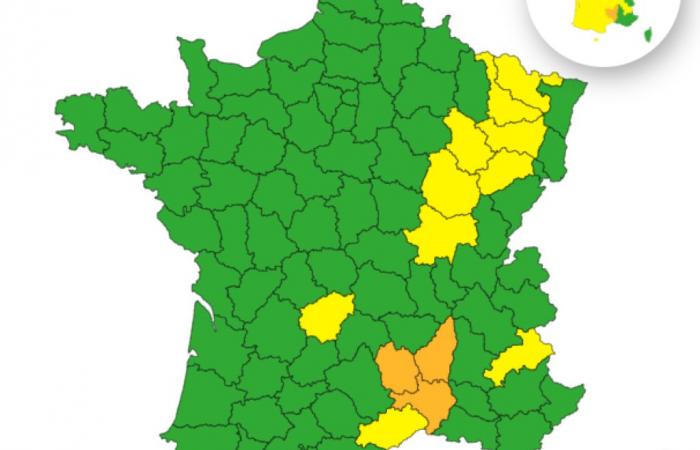 Lozère, Ardèche and Gard on orange rain-flood alert from 10 p.m.