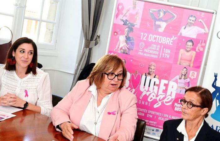 Carcassonne. Bouger en rose, a sporting and solidarity event in Païcherou