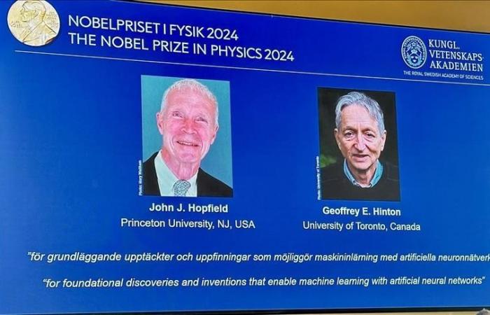 Hopfield and Hinton rewarded for their work on “machine learning”