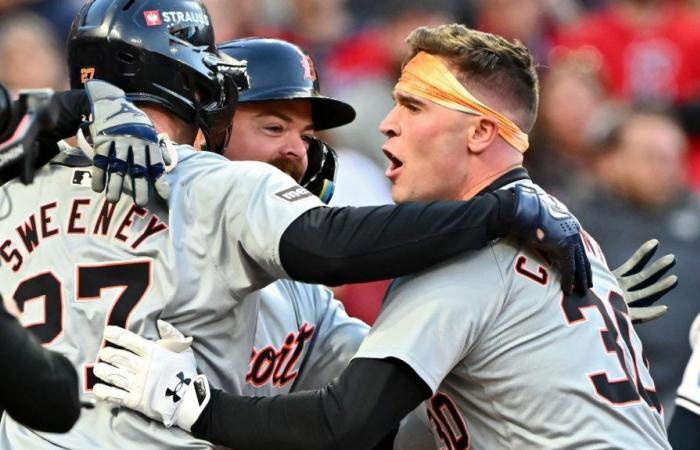 MLB Series: Kerry Carpenter pulls out his claws in the 9th and carries the Tigers into Game 2