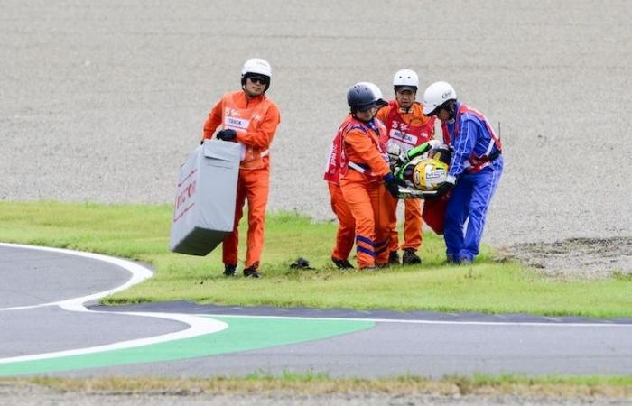 MotoGP, Japan: heavy fall and nasty injury in Moto3 for Noah Dettwiler