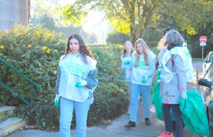 Grandvilliers high school students collect nearly 90kg of waste