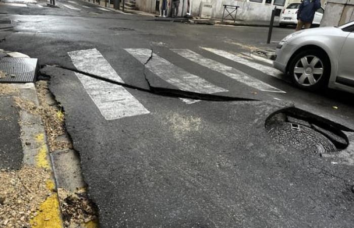 images of floods and damage in the city