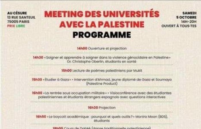 Palestinian “Queers”, prayer room and support for the “armed resistance” in the historic premises of Sorbonne-Nouvelle