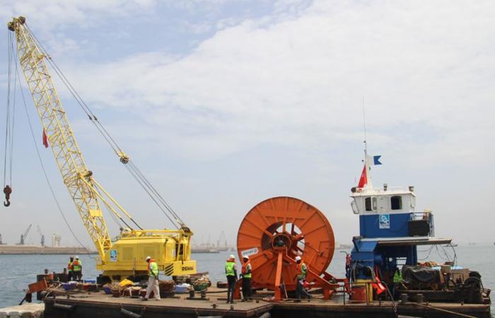 Senegal installs a 225 kV submarine cable 14 km long