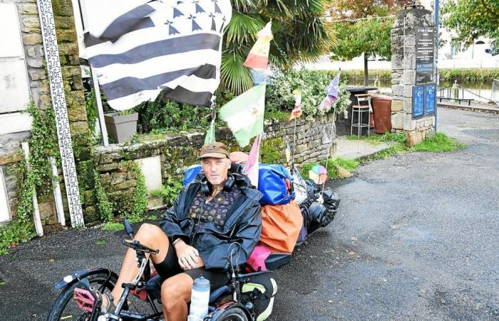 Last stop in Quimperlé after an 18-month journey for the Quimper adventurer cyclist