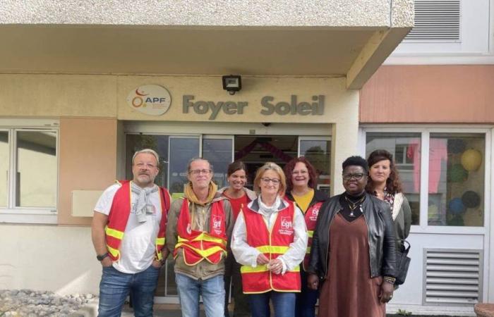 Calvados. Employees of homes welcoming people with disabilities, on strike