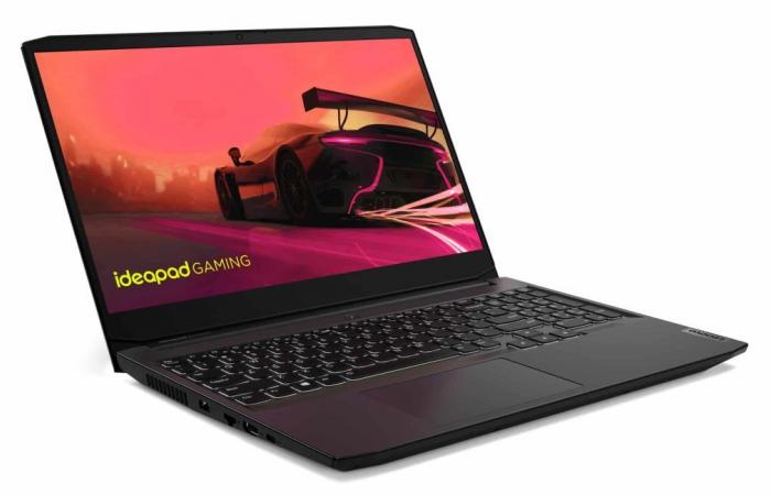 Promo €489 Lenovo IdeaPad Gaming 3 15ACH6 (82K202AKFR), inexpensive versatile scalable 15″ gaming laptop PC without Windows under AMD Ryzen 5 and RTX 2050