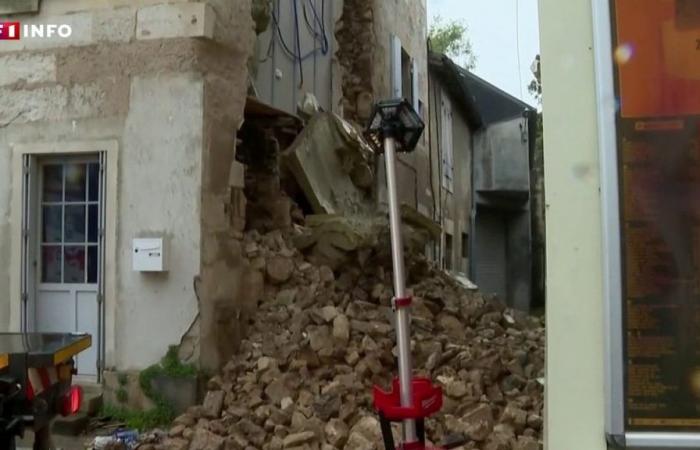 Collapsed facades, torn roofs… first major damage in France after the arrival of the depression Kirk