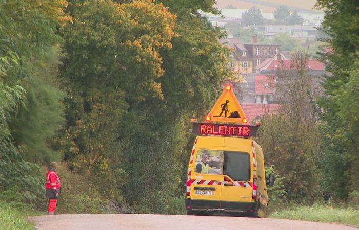 eight houses affected by a mudslide in this town in Bas-Rhin