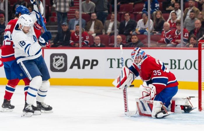 NHL: Successful return to school for Samuel Montembeault and the CH with a shutout against the Maple Leafs