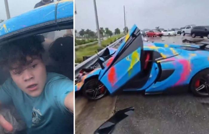 YouTuber Permanently Banned After Crashing Expensive Car While Streaming