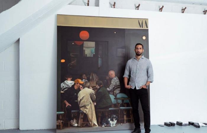 In Brussels, Bilal Hamdad exhibits his very contemporary paintings