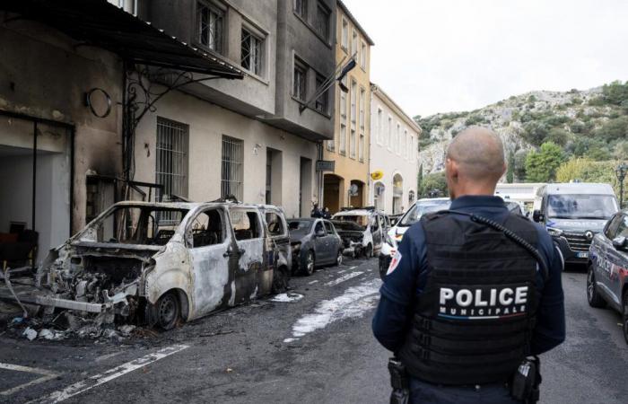 Reinforcements in Cavaillon after the fire of four police cars