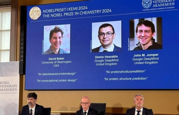 Nobel Prize in Chemistry goes to David Baker, Demis Hassabis and John Jumper for their research on proteins