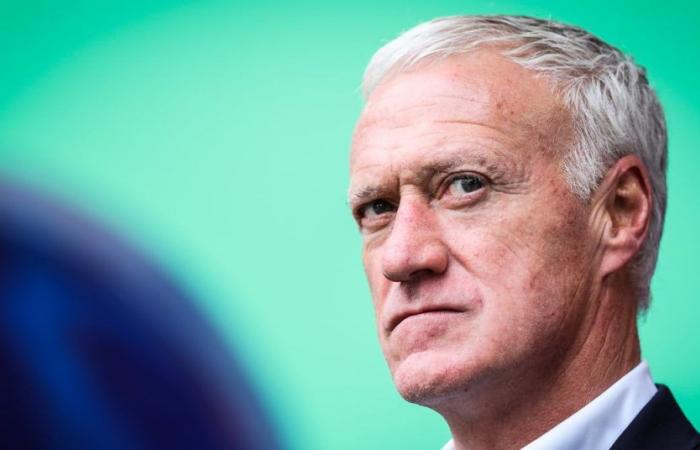 Clashed by Deschamps, he slams the door of the Blues!