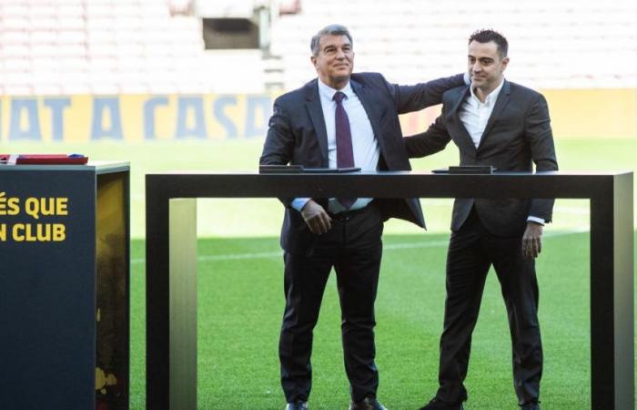 big tension between Xavi and Laporta at the time of Iniesta’s farewell?