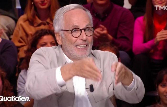 “You’re going to pedal, bitch!” : freewheeling in Quotidien, Fabrice Luchini takes Yann Barthès by surprise