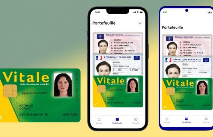 The Vitale card will be added to France Identity, after the identity card and the license