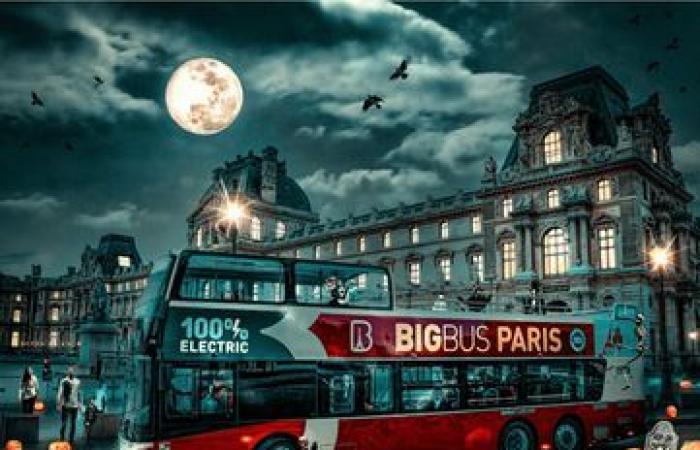 Guided tour of Paris in a panoramic bus for Halloween – Big Bus Tours – Paris, 75001