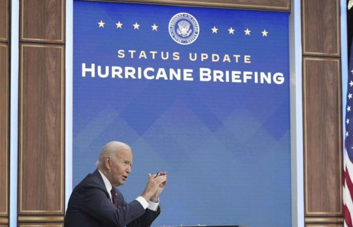 Before the feared arrival of Hurricane Milton in Florida, Joe Biden accuses Donald Trump of “undermining the confidence” of the populations