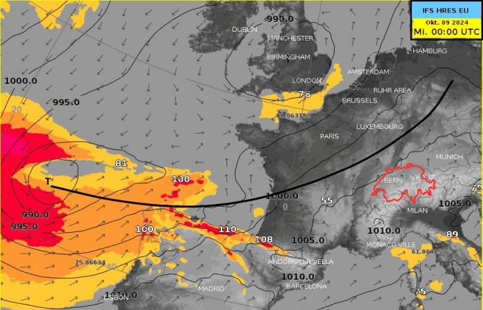 Ex-Hurricane Kirk brings squalls and heavy rain