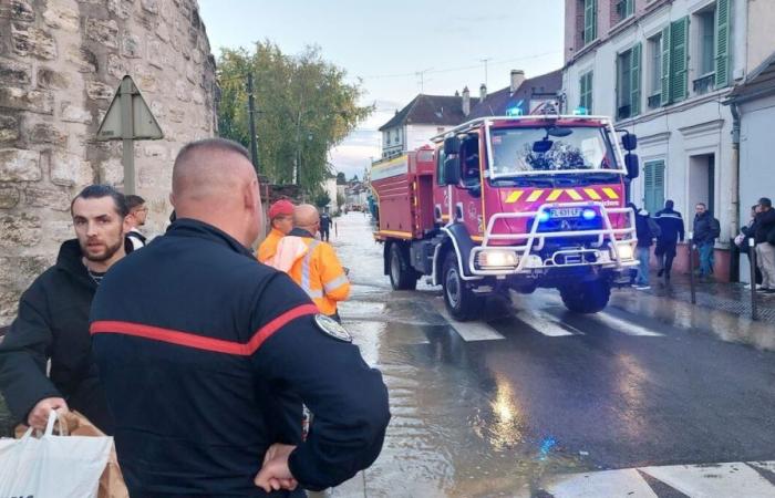 Storm Kirk in Seine-et-Marne: the center of Crécy-la-Chapelle in turn flooded