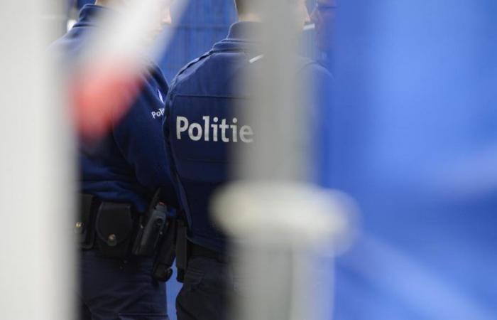 A police officer injured in the face by ammonia in Brussels