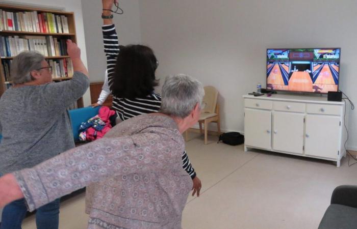 In Seine-et-Marne, seniors play on the Switch to exercise their brain and body