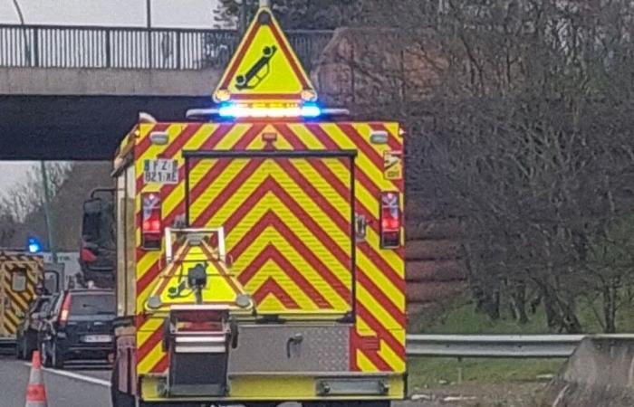 The 4 lanes were cut between Saint-Brieuc and Rennes due to an accident